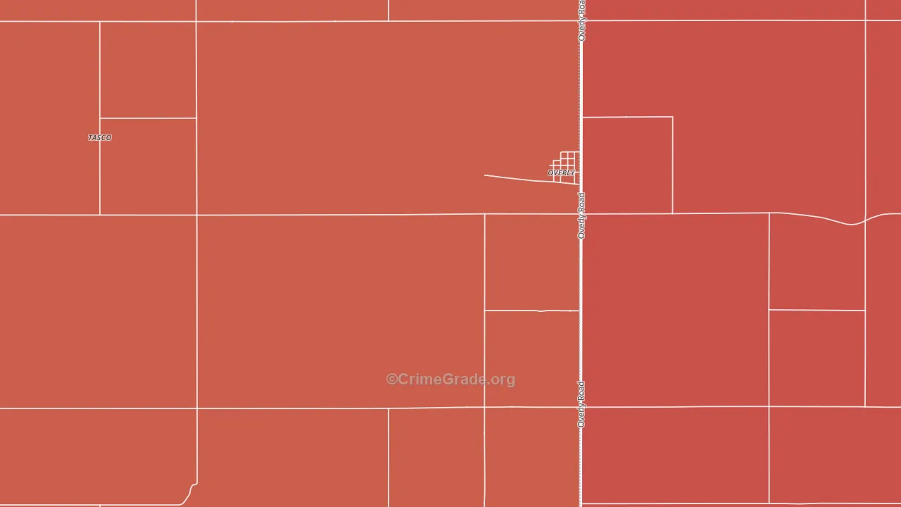 Overly, ND Map of Murder Rates