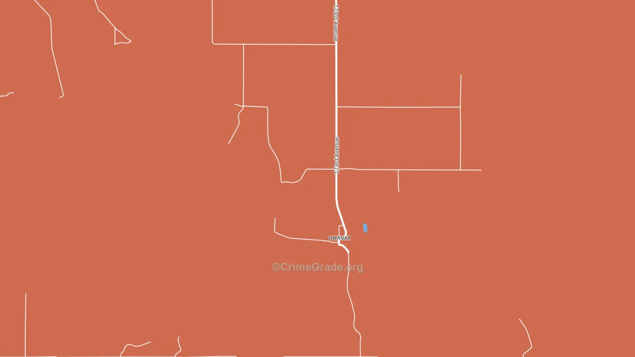 Owanka, SD Map of Murder Rates