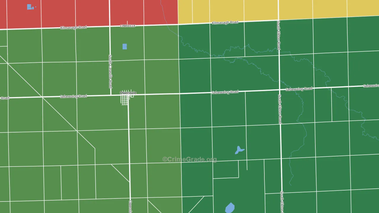 Owendale, MI Map of Murder Rates