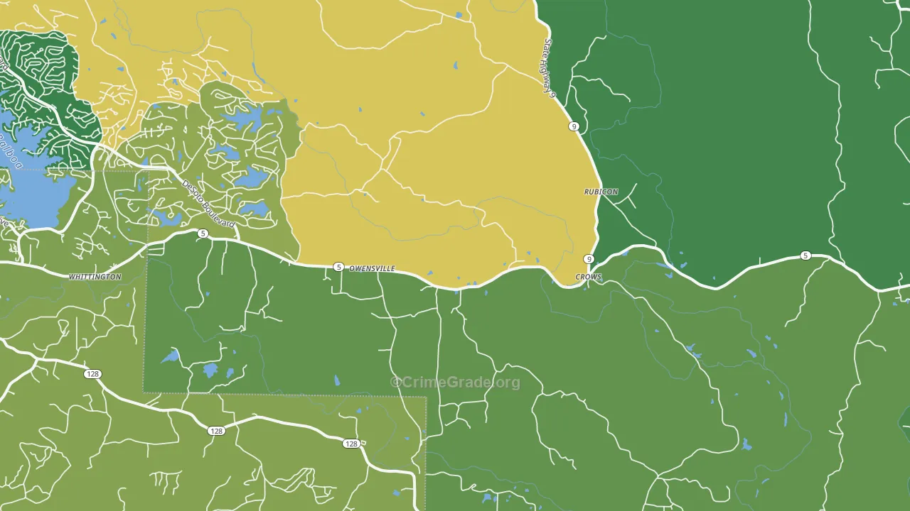 Owensville, AR Map of Murder Rates