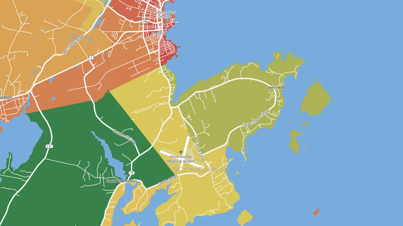 Owls Head, ME Map of Murder Rates