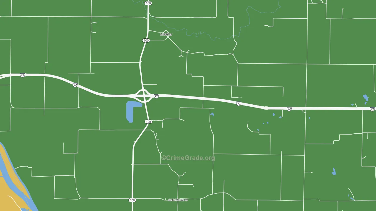 Oxville, IL Map of Murder Rates