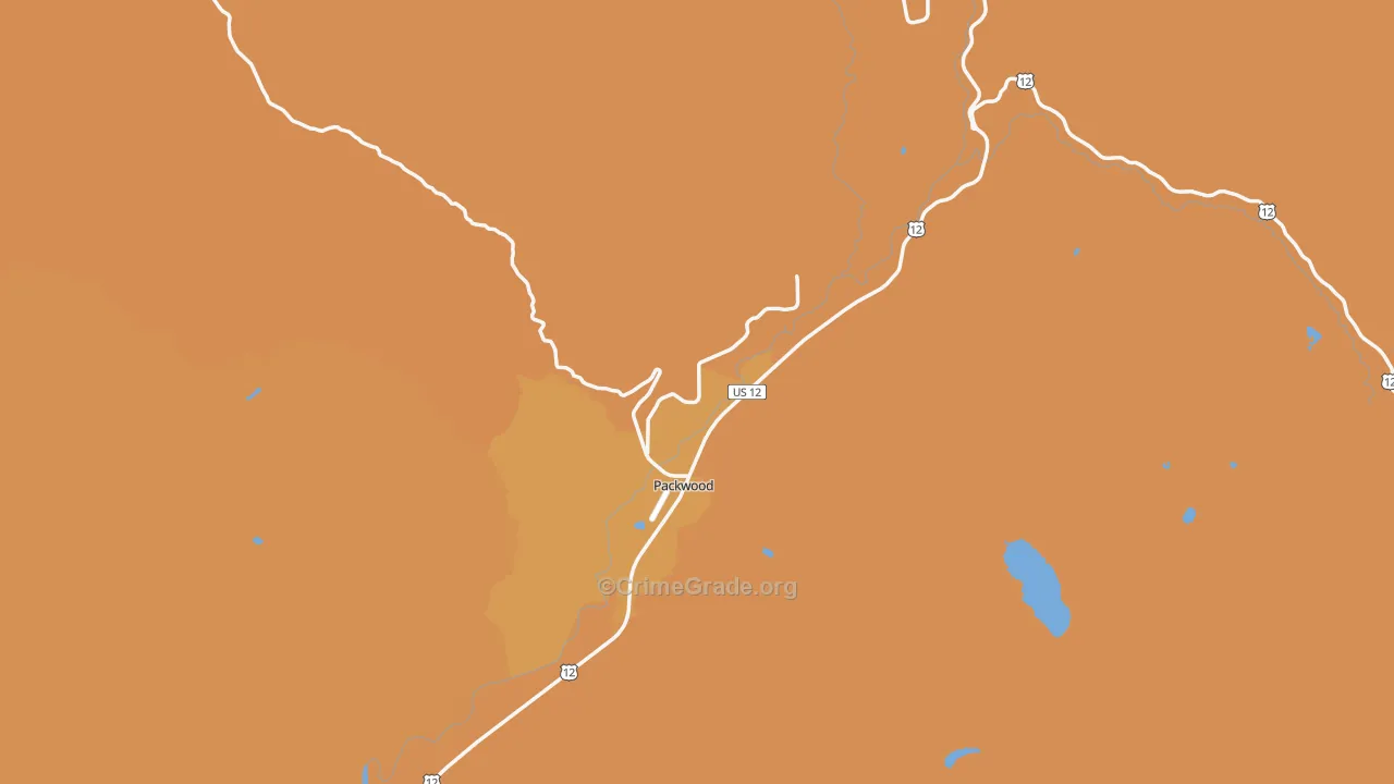 Packwood, WA Map of Murder Rates