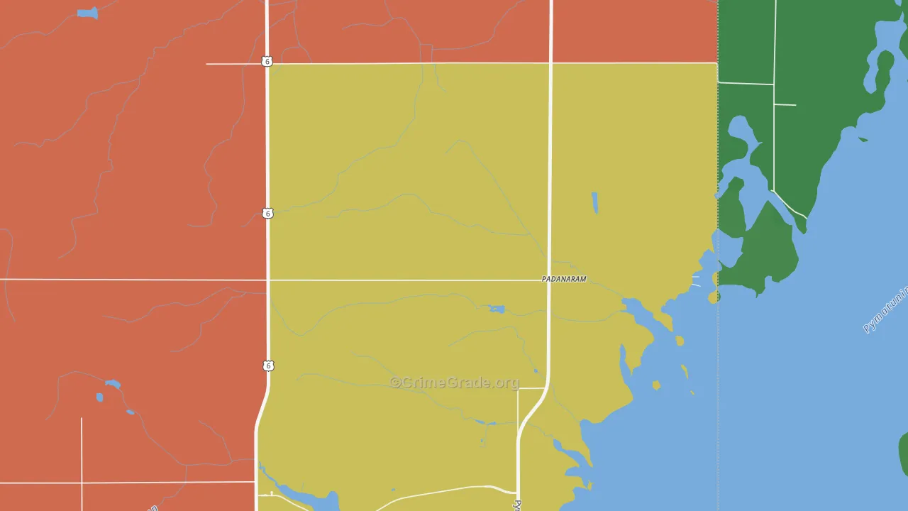 Padanaram, OH Map of Murder Rates