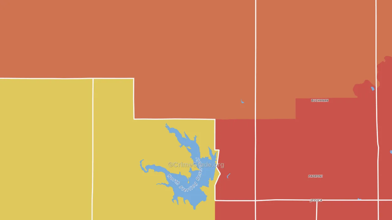 Padroni, CO Map of Murder Rates