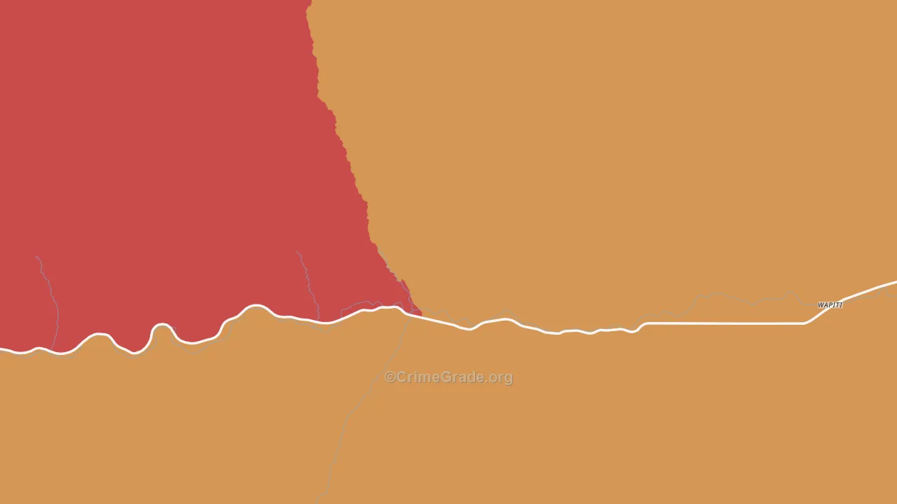 Pahaska Tepee, WY Map of Murder Rates
