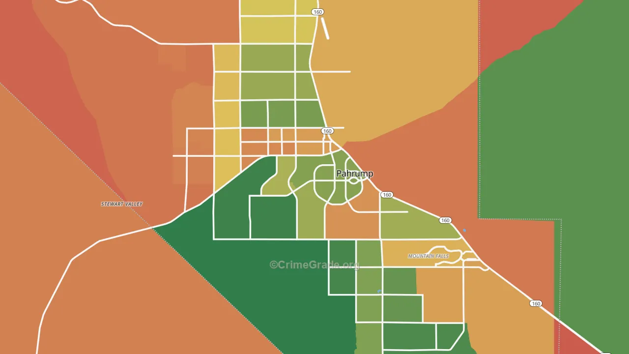 Pahrump, NV Map of Murder Rates