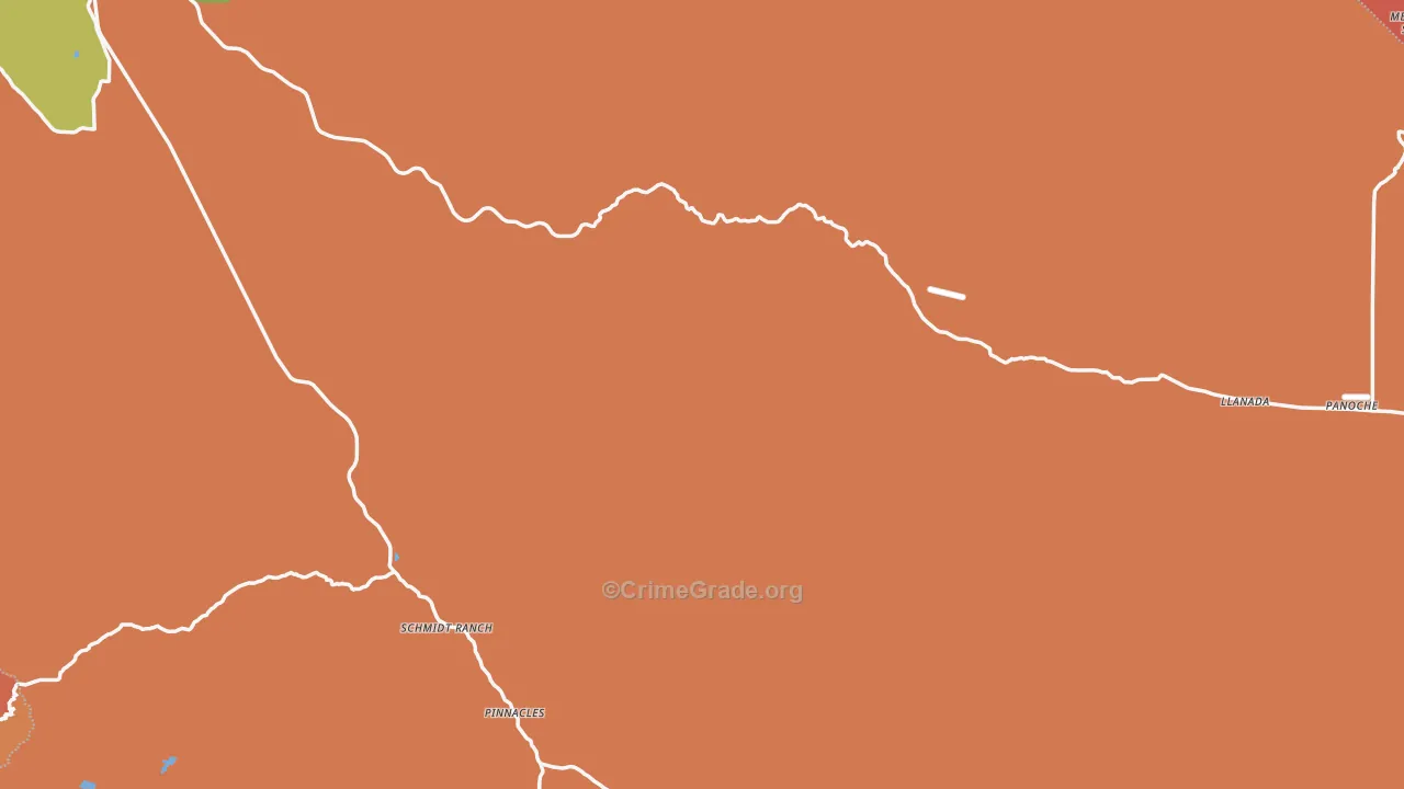 Paicines, CA Map of Murder Rates