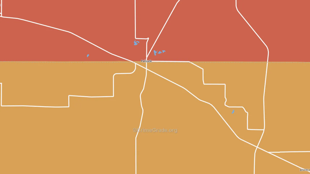 Palisade, NE Map of Murder Rates