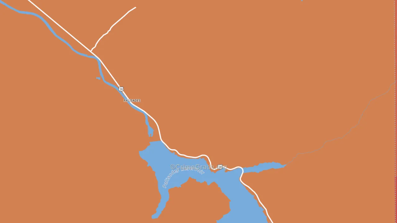 Palisades, ID Map of Murder Rates