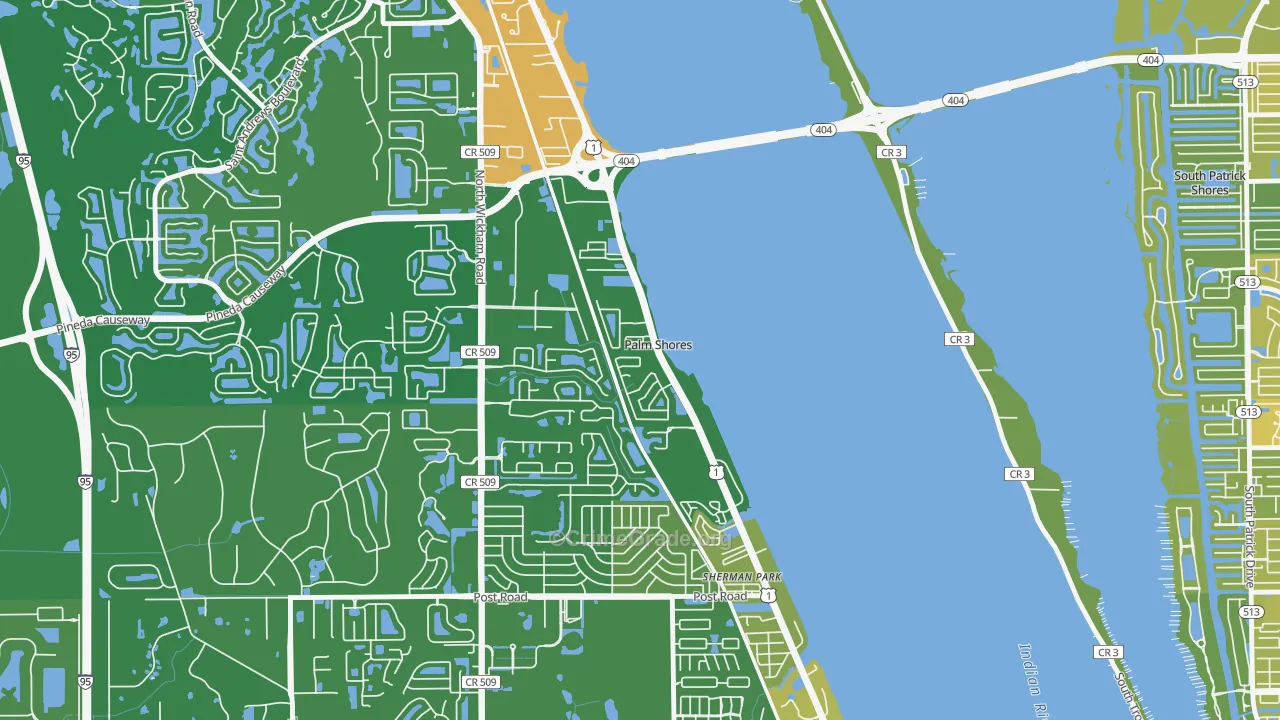 Palm Shores, FL Map of Murder Rates