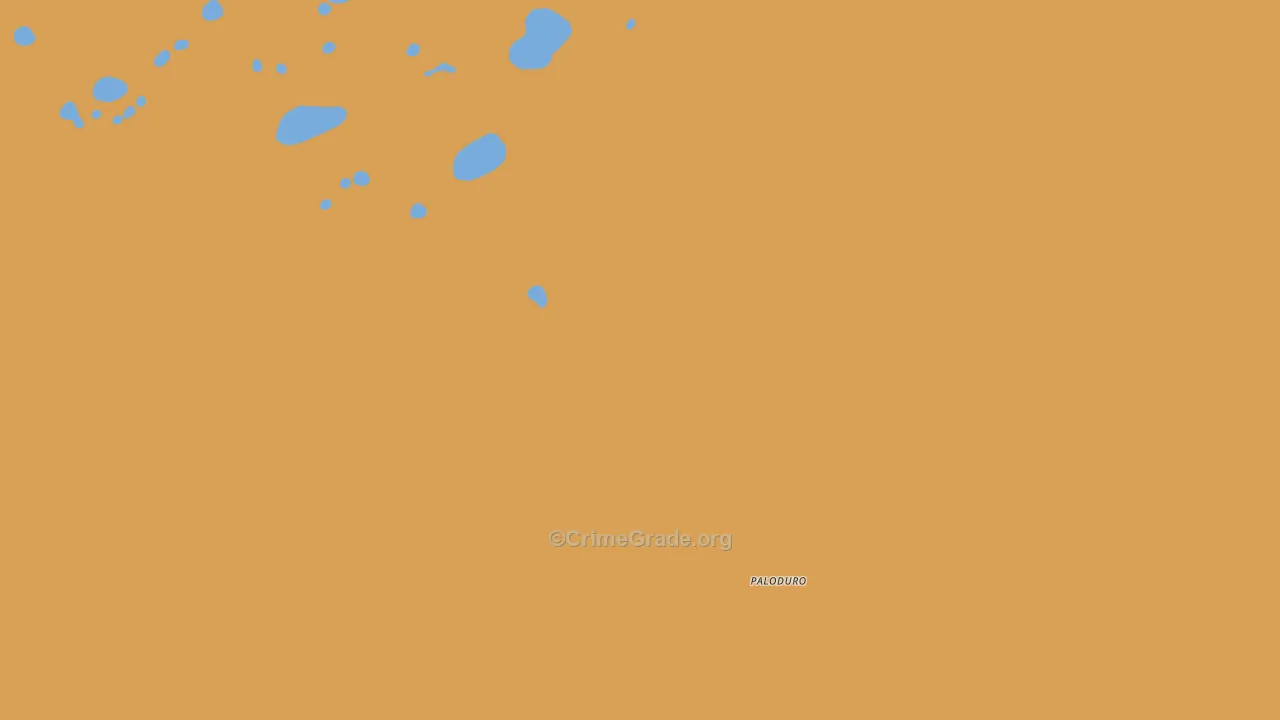 Paloduro, TX Map of Murder Rates