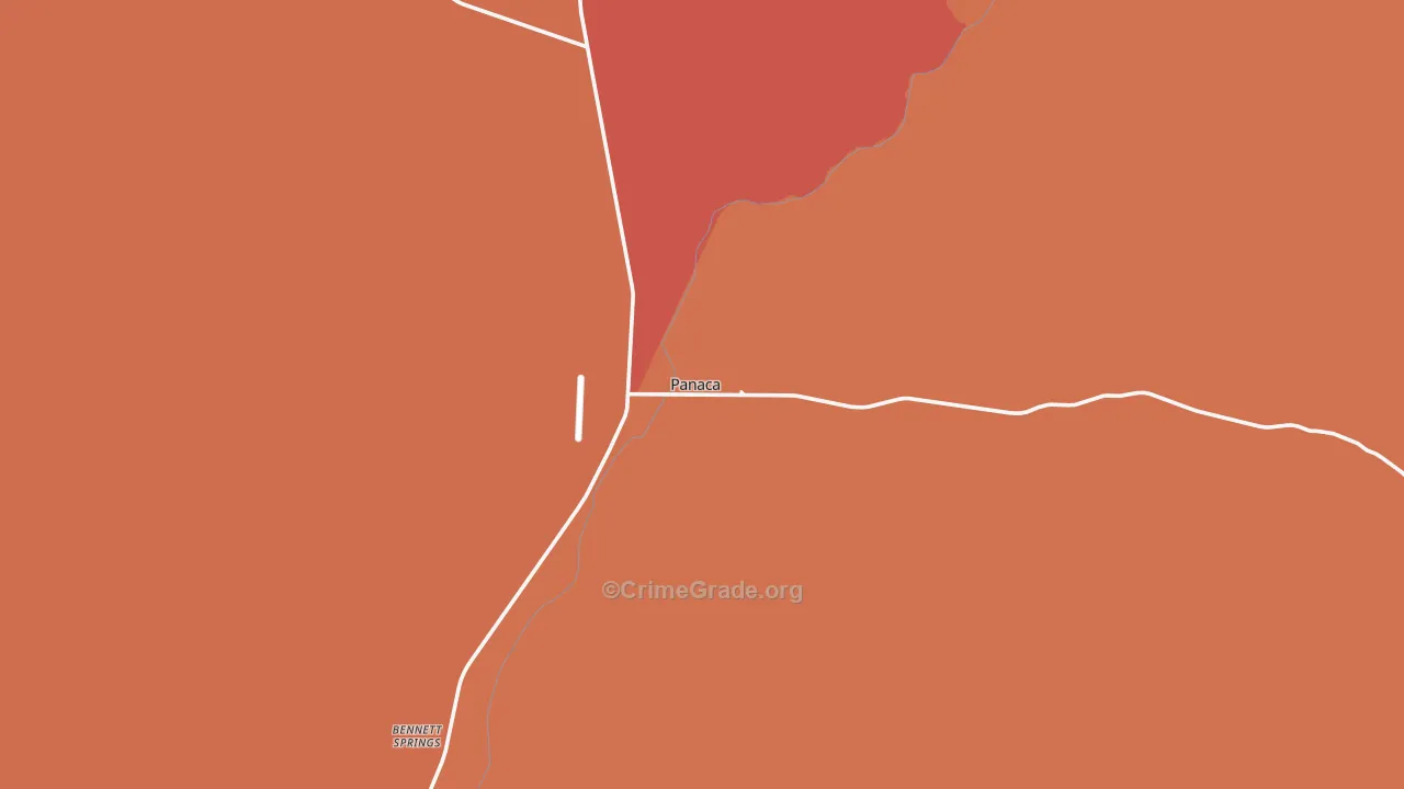 Panaca, NV Map of Murder Rates