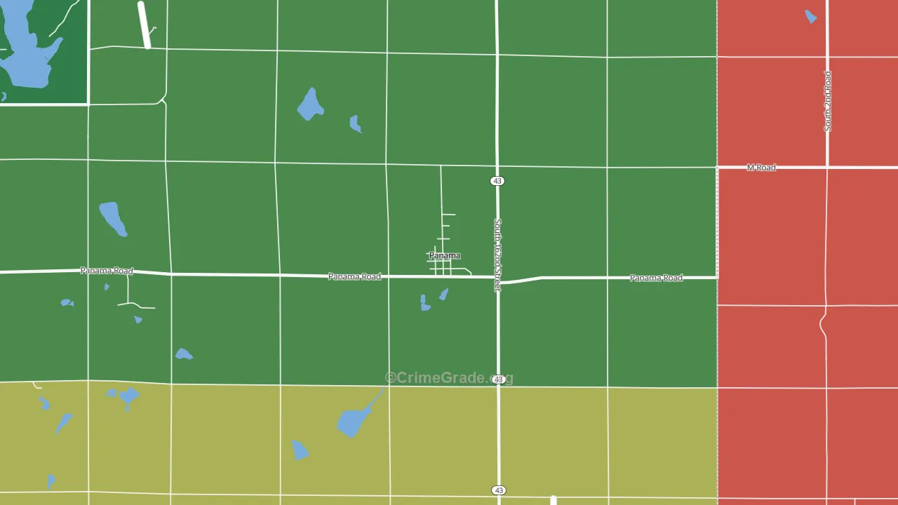 Panama, NE Map of Murder Rates