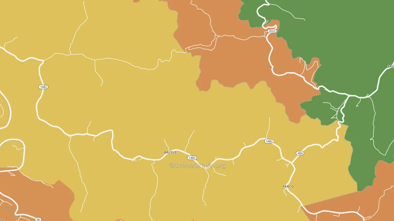 Panco, KY Map of Murder Rates