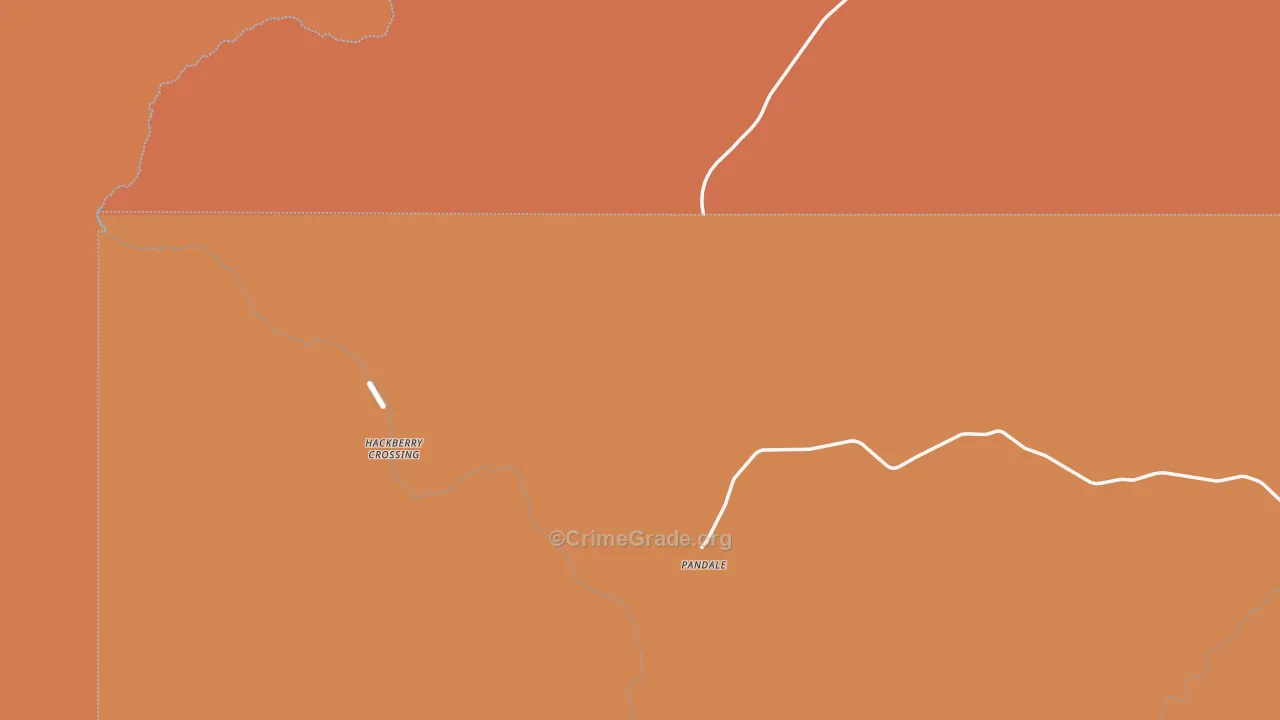 Pandale, TX Map of Murder Rates