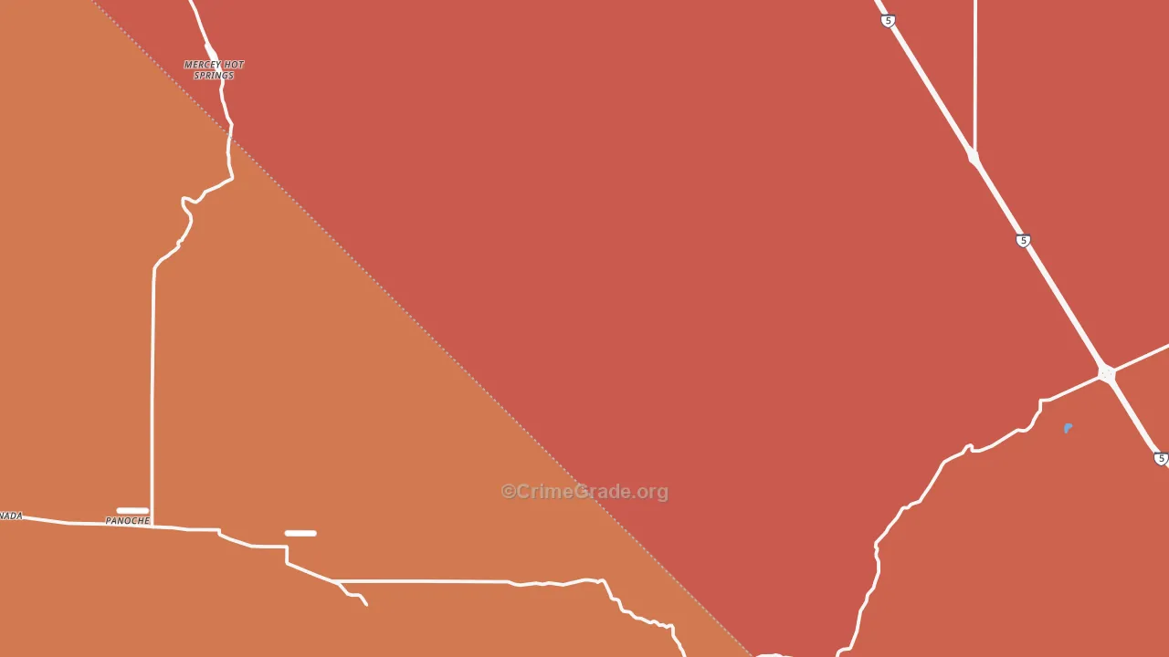 Panoche, CA Map of Murder Rates