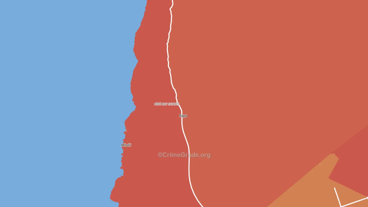 Papa, HI Map of Murder Rates