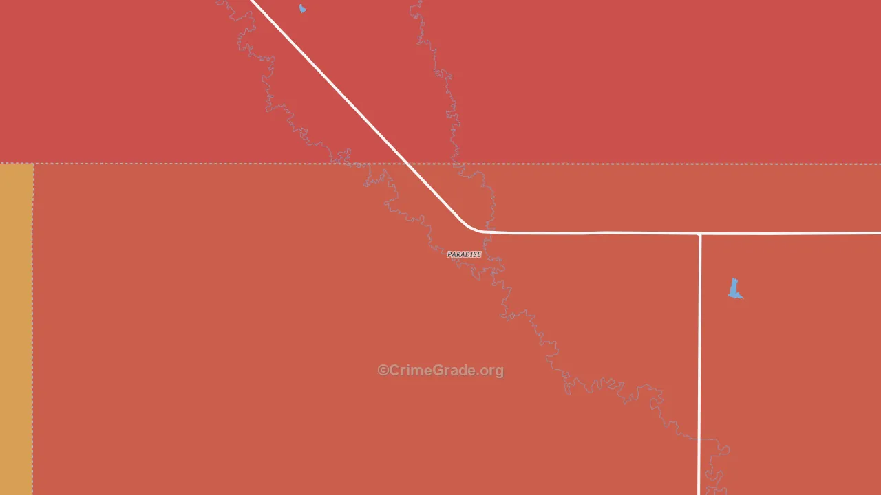 Paradise, KS Map of Murder Rates