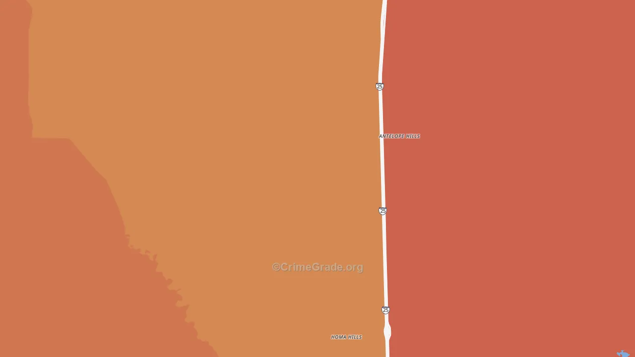 Paradise Valley, WY Map of Murder Rates
