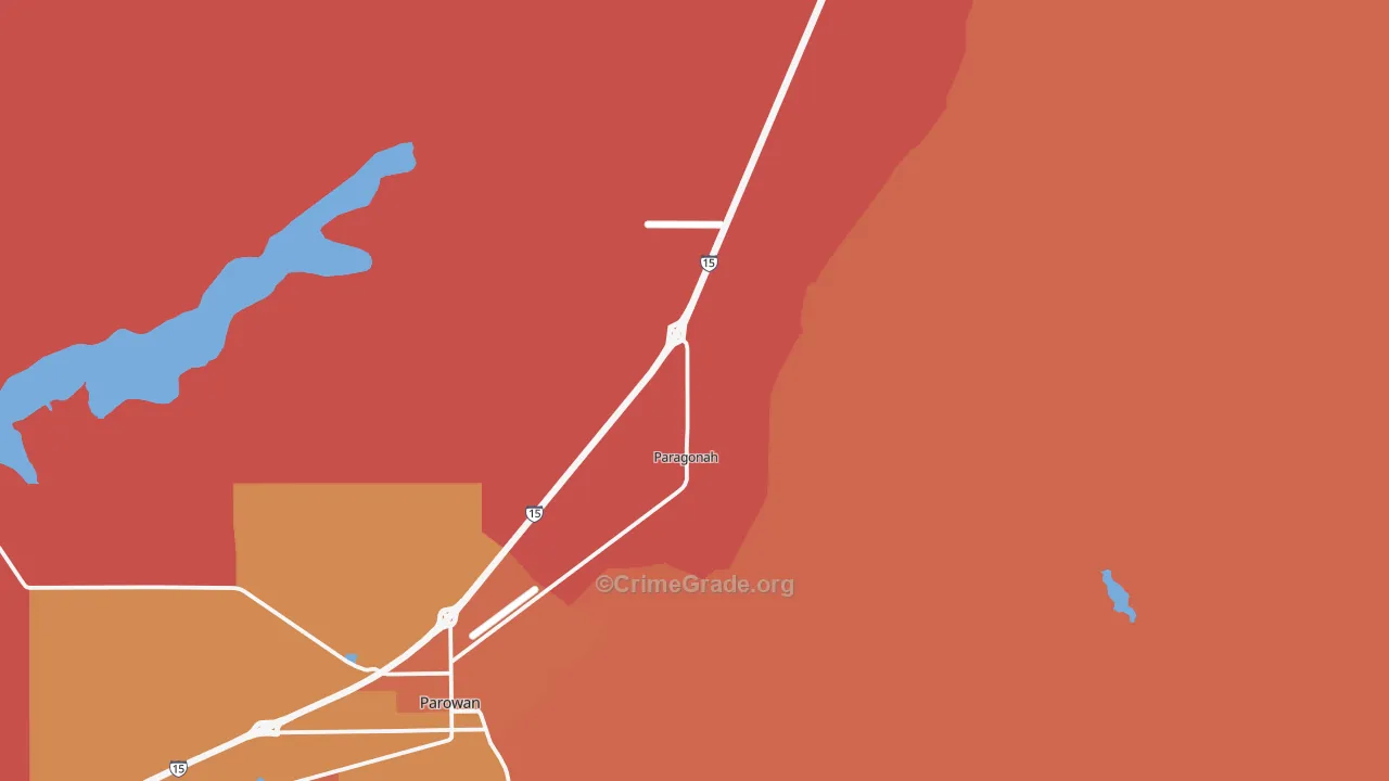 Paragonah, UT Map of Murder Rates