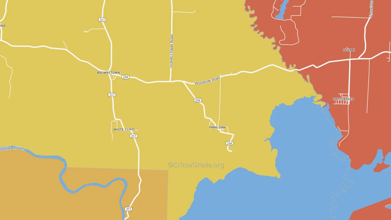 Paraloma, AR Map of Murder Rates