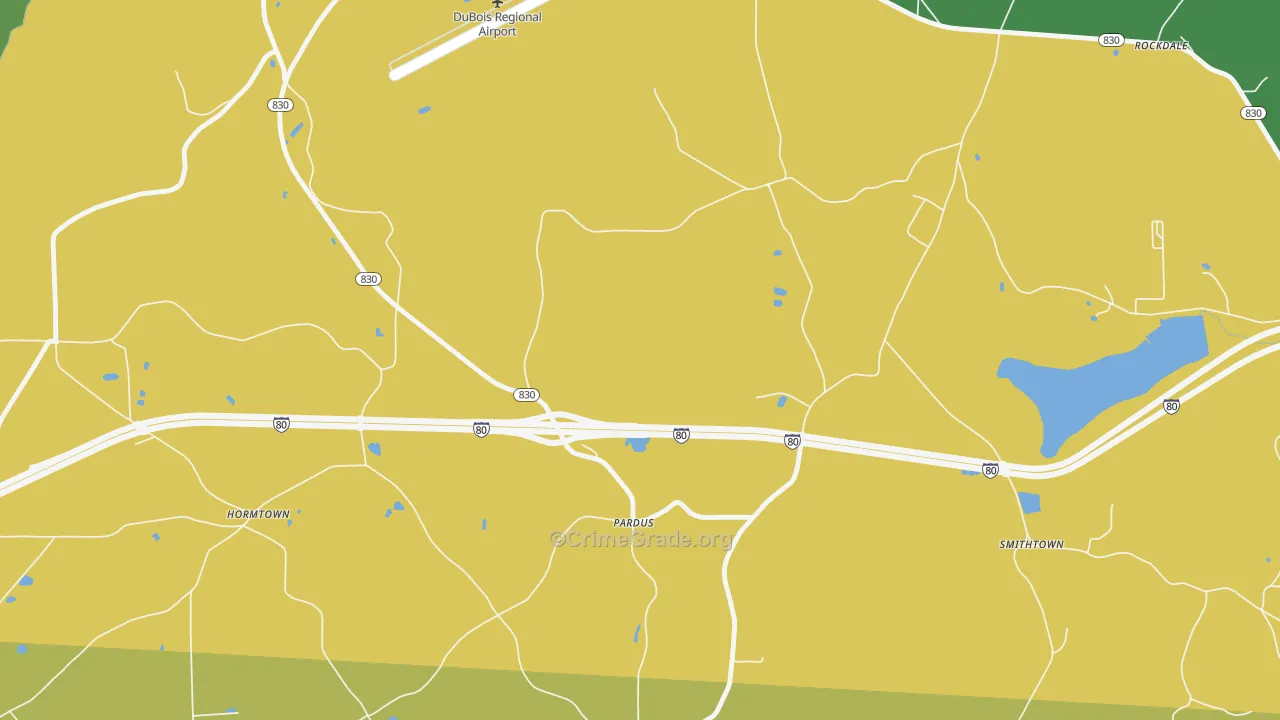 Pardus, PA Map of Murder Rates