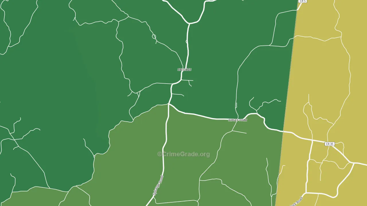 Parham, MS Map of Murder Rates