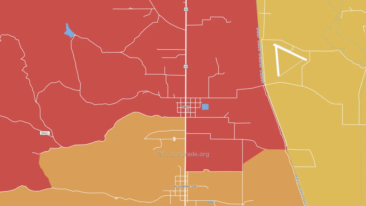 Paris, ID Map of Murder Rates