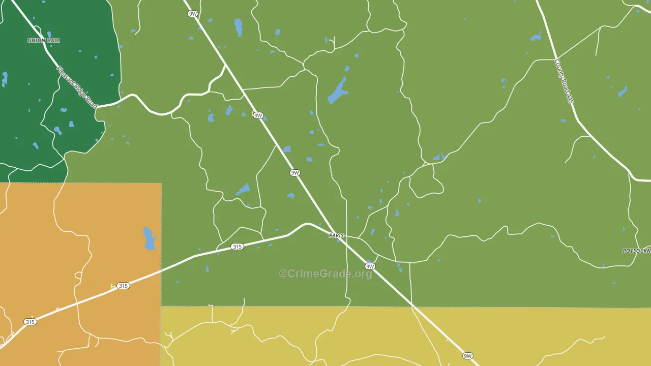 Paris, MS Map of Murder Rates