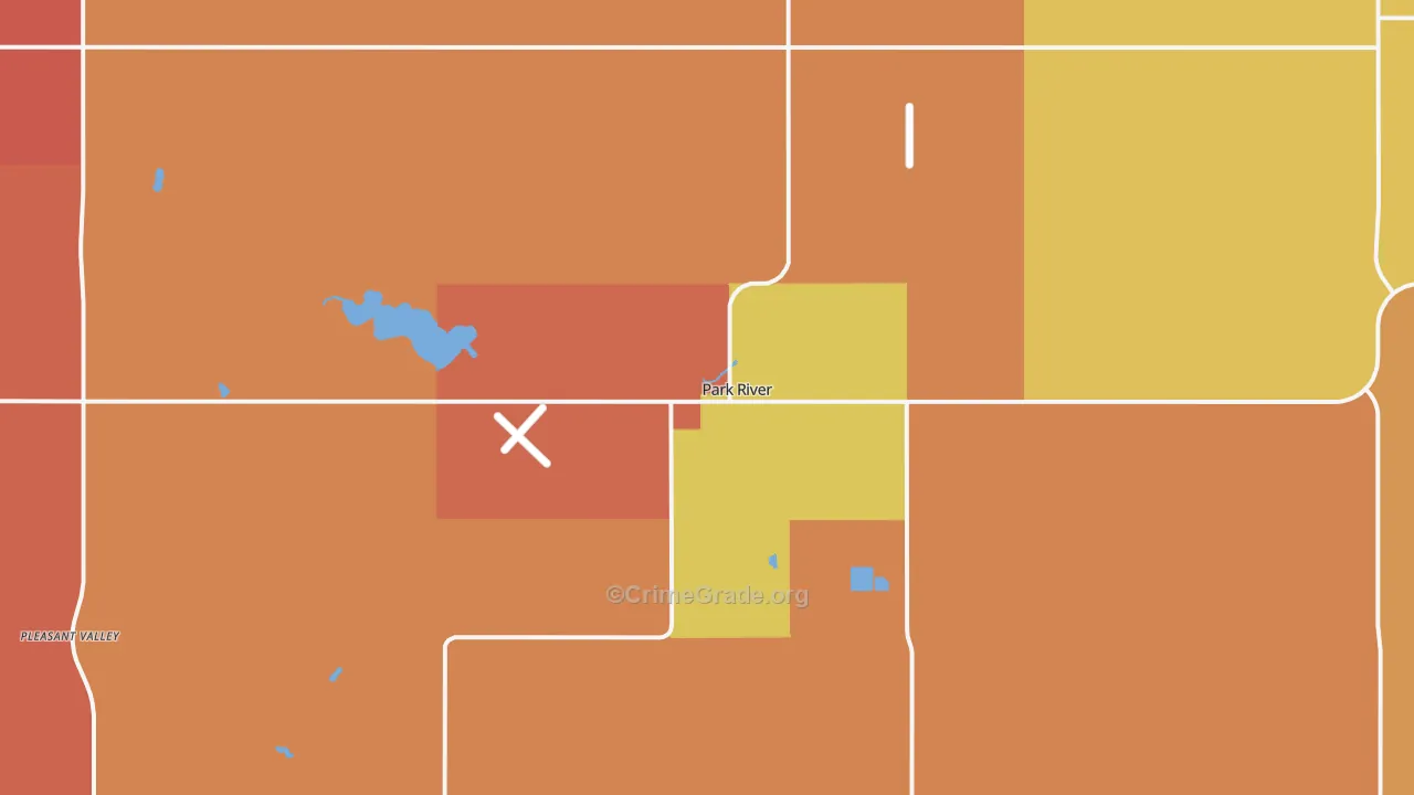 Park River, ND Map of Murder Rates