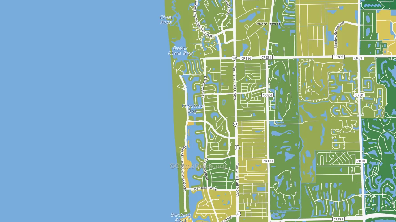 Park Shore, Naples, FL Map of Murder Rates