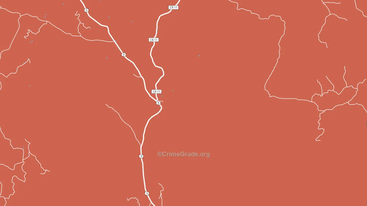 Parkdale, CO Map of Murder Rates