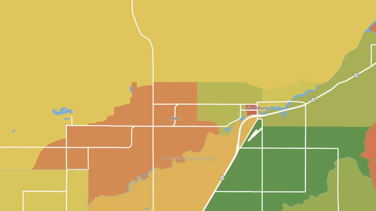 Parker, ID Map of Murder Rates