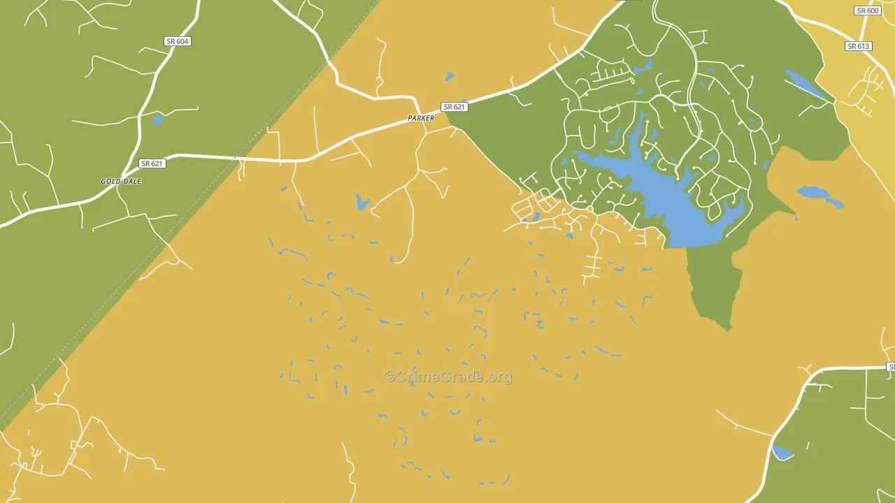 Parker, VA Map of Murder Rates