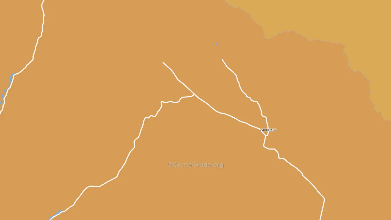 Parkfield, CA Map of Murder Rates