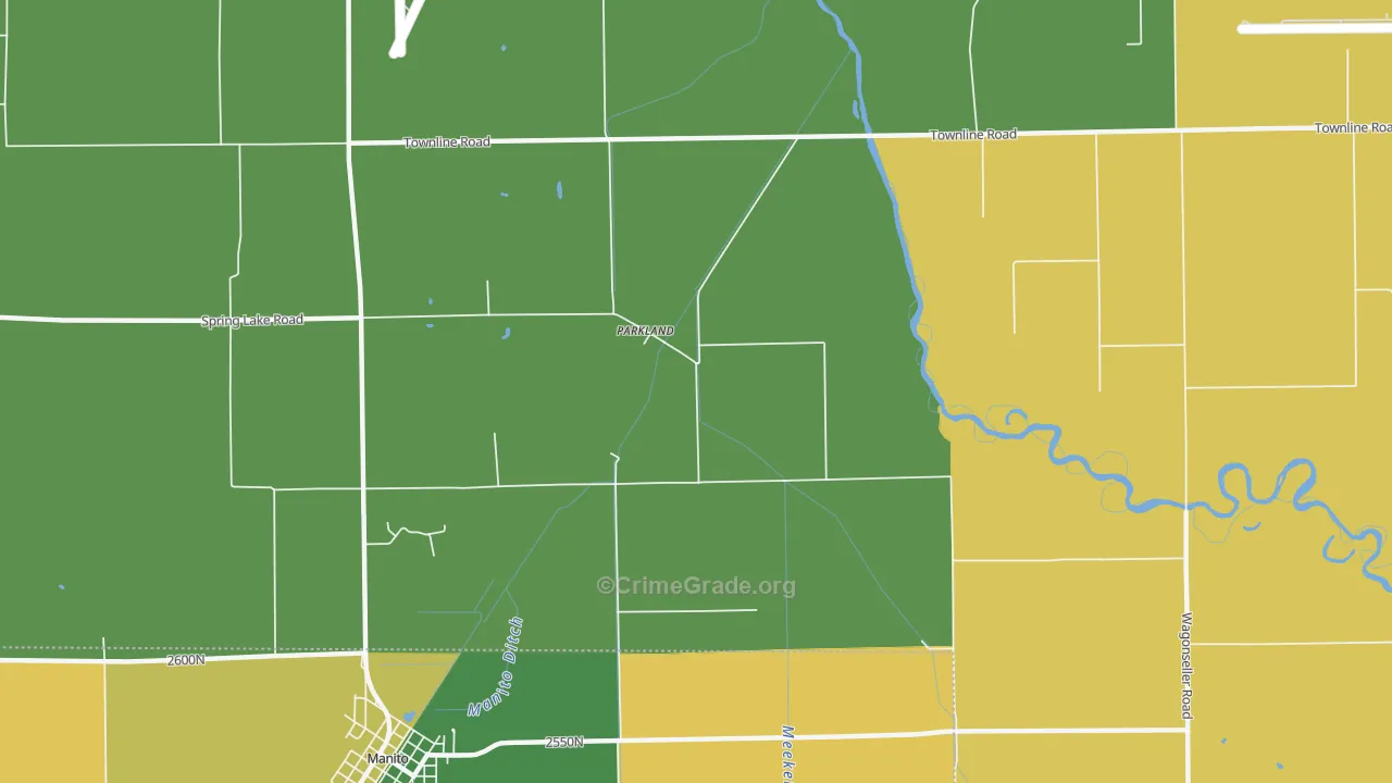 Parkland, IL Map of Murder Rates