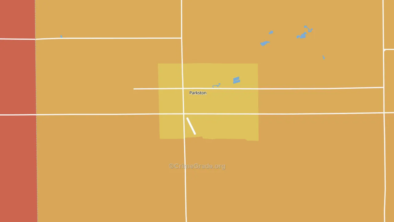 Parkston, SD Map of Murder Rates