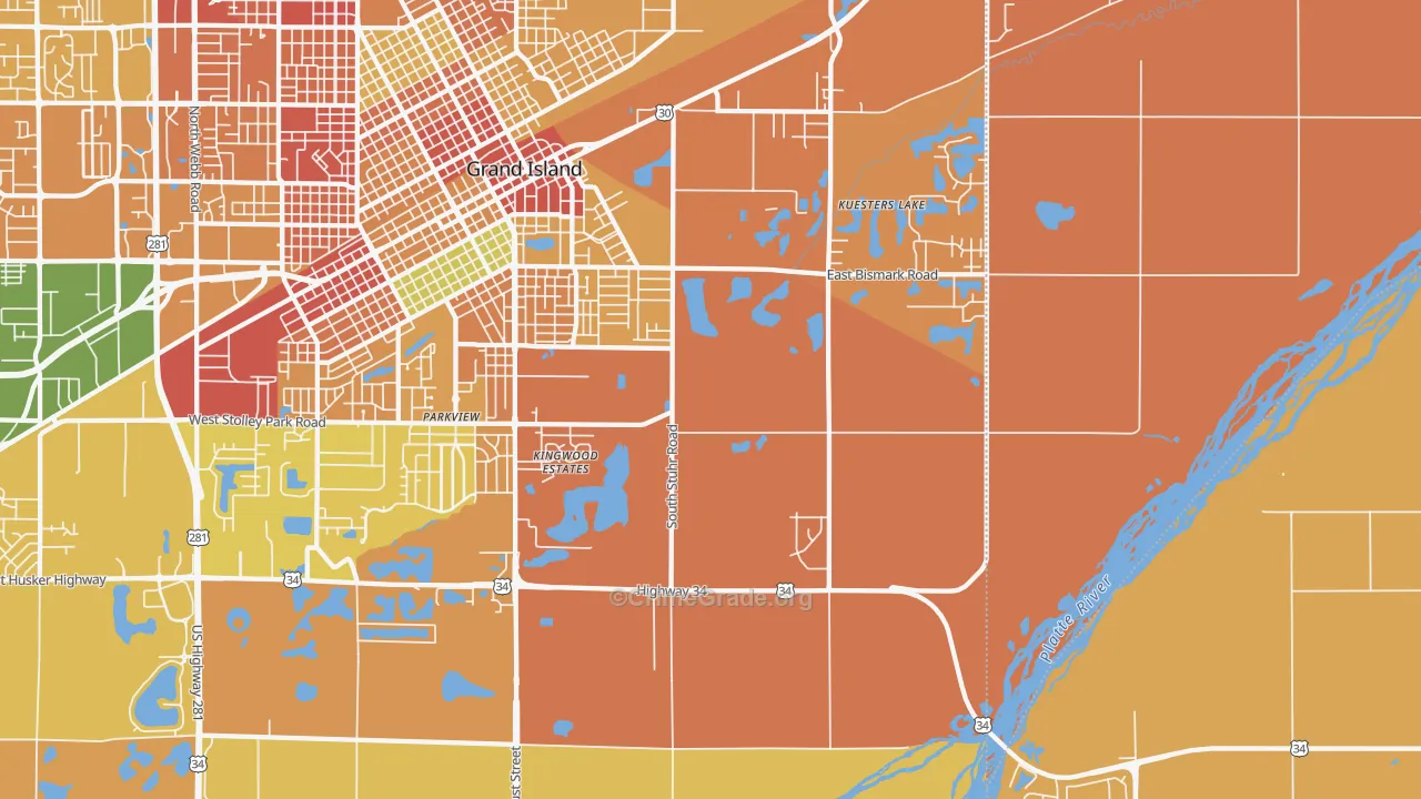 Parkview, NE Map of Murder Rates