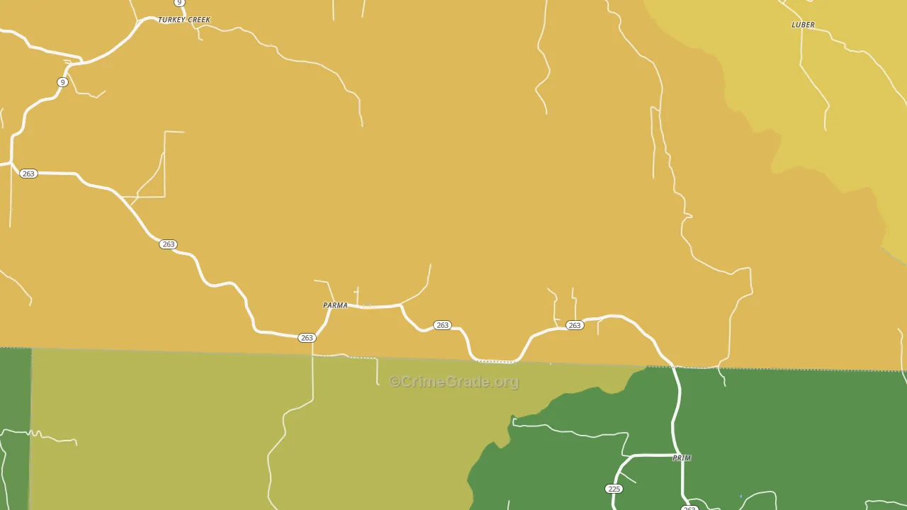 Parma, AR Map of Murder Rates