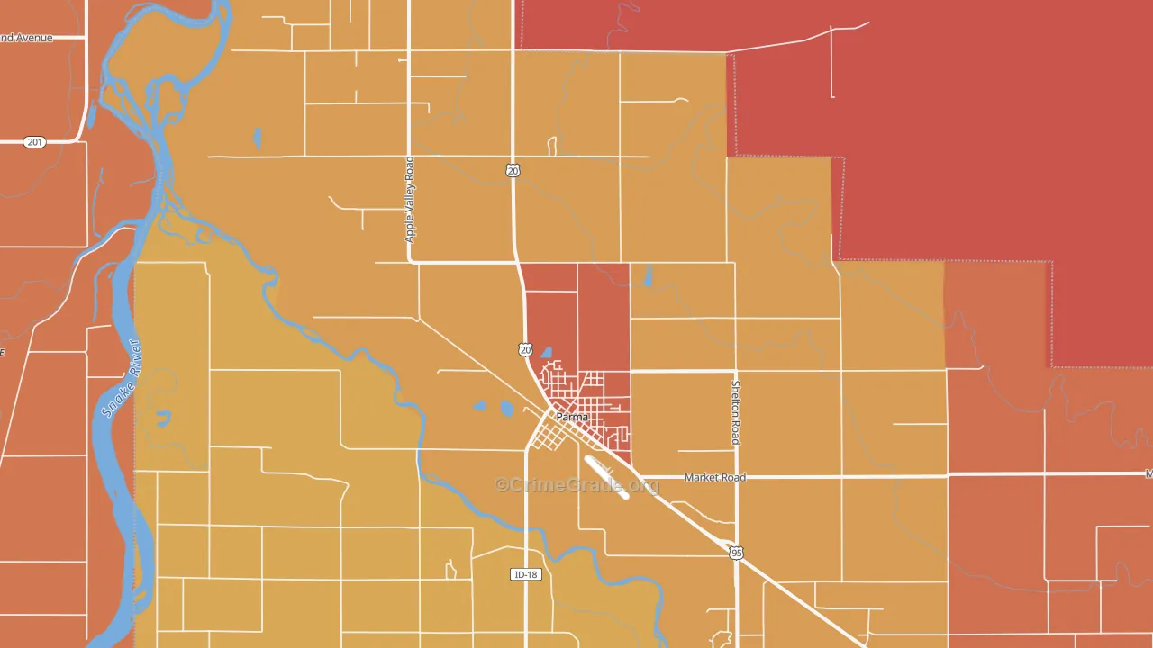 Parma, ID Map of Murder Rates