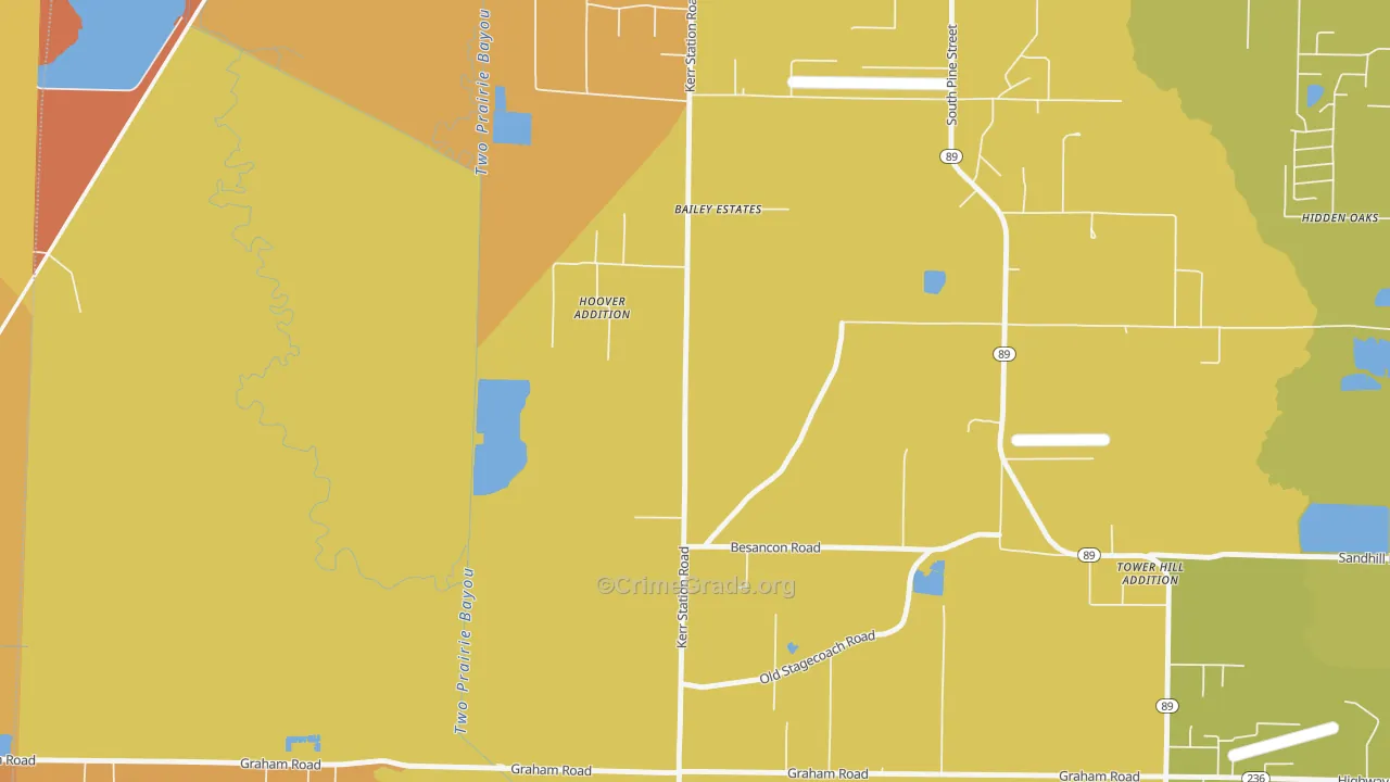 Parnell, AR Map of Murder Rates