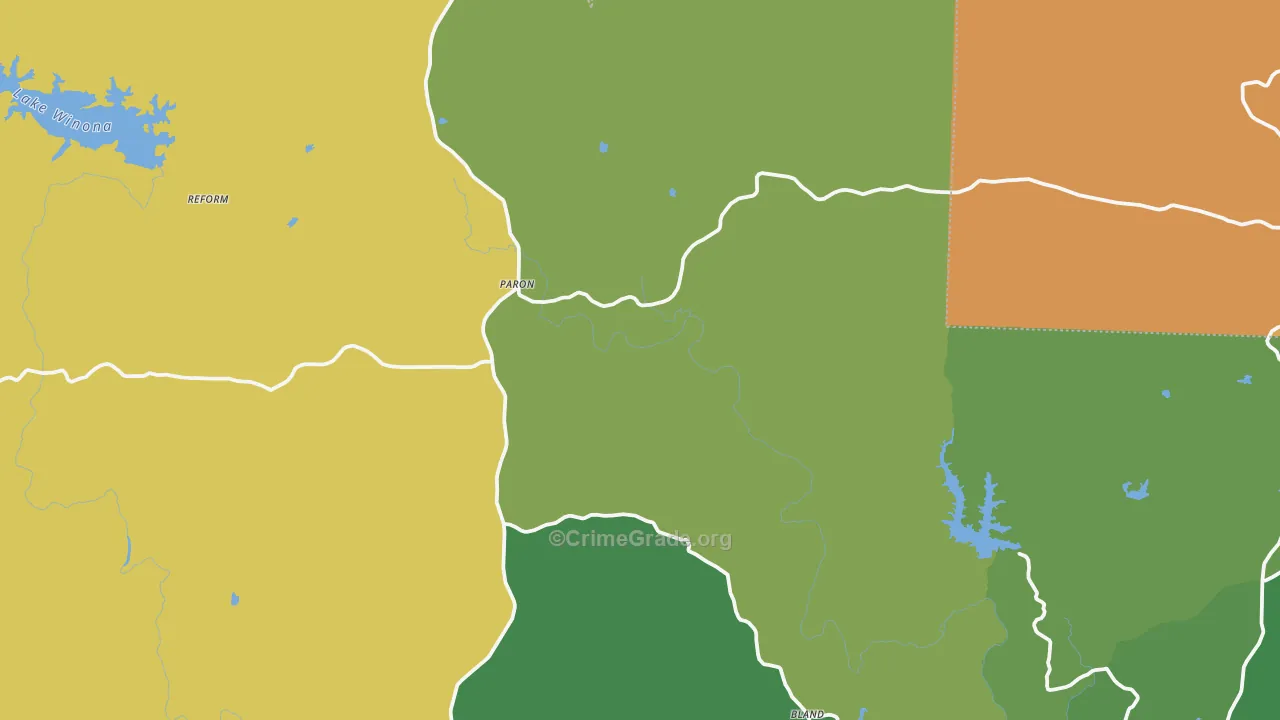 Paron, AR Map of Murder Rates