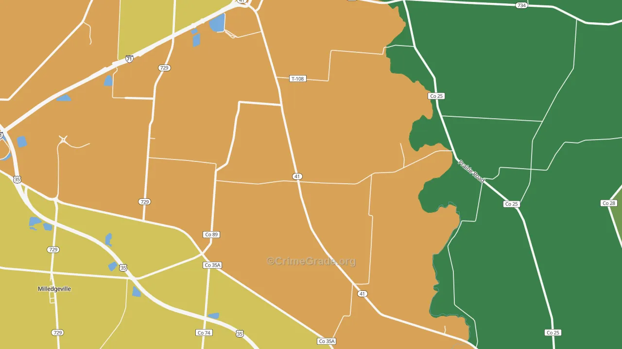 Parrott, OH Map of Murder Rates