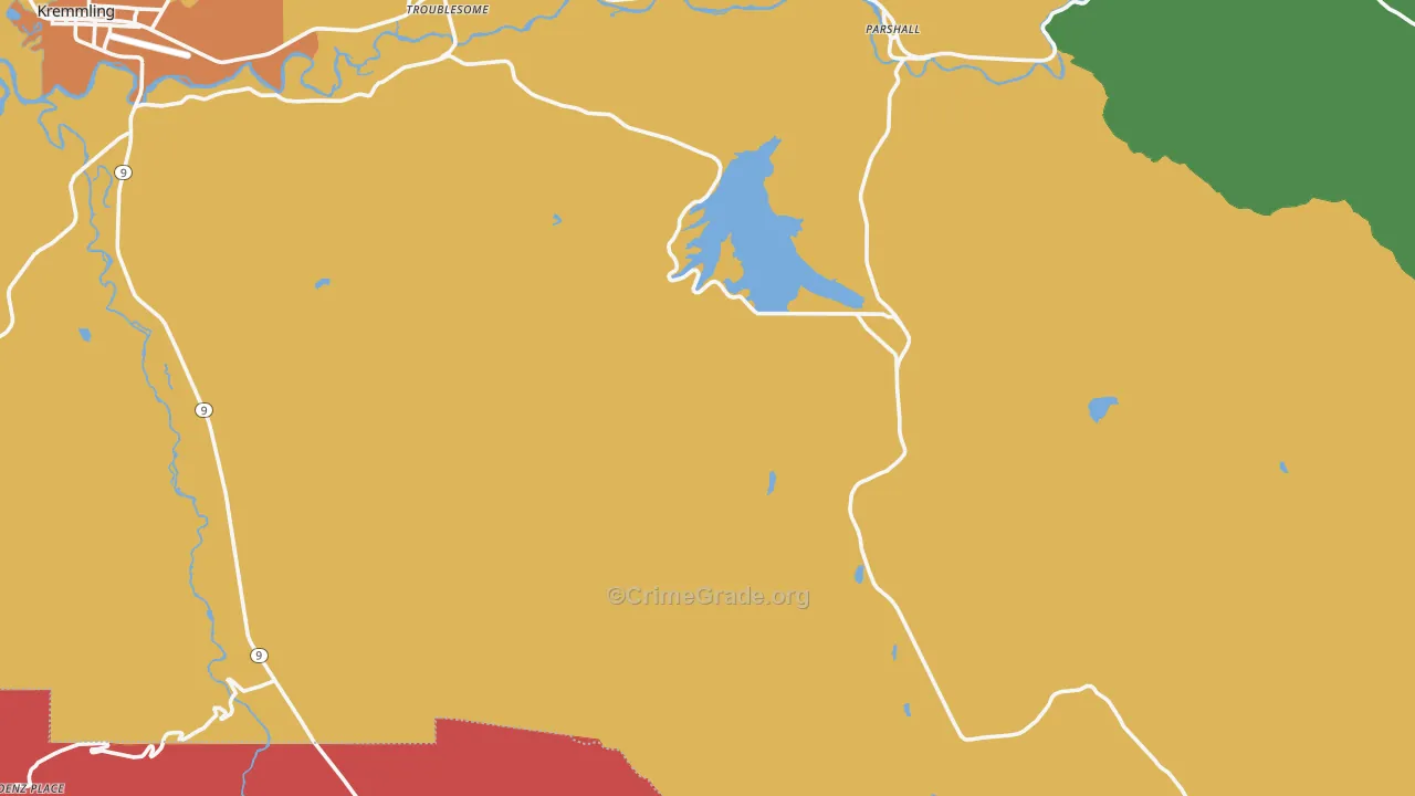 Parshall, CO Map of Murder Rates