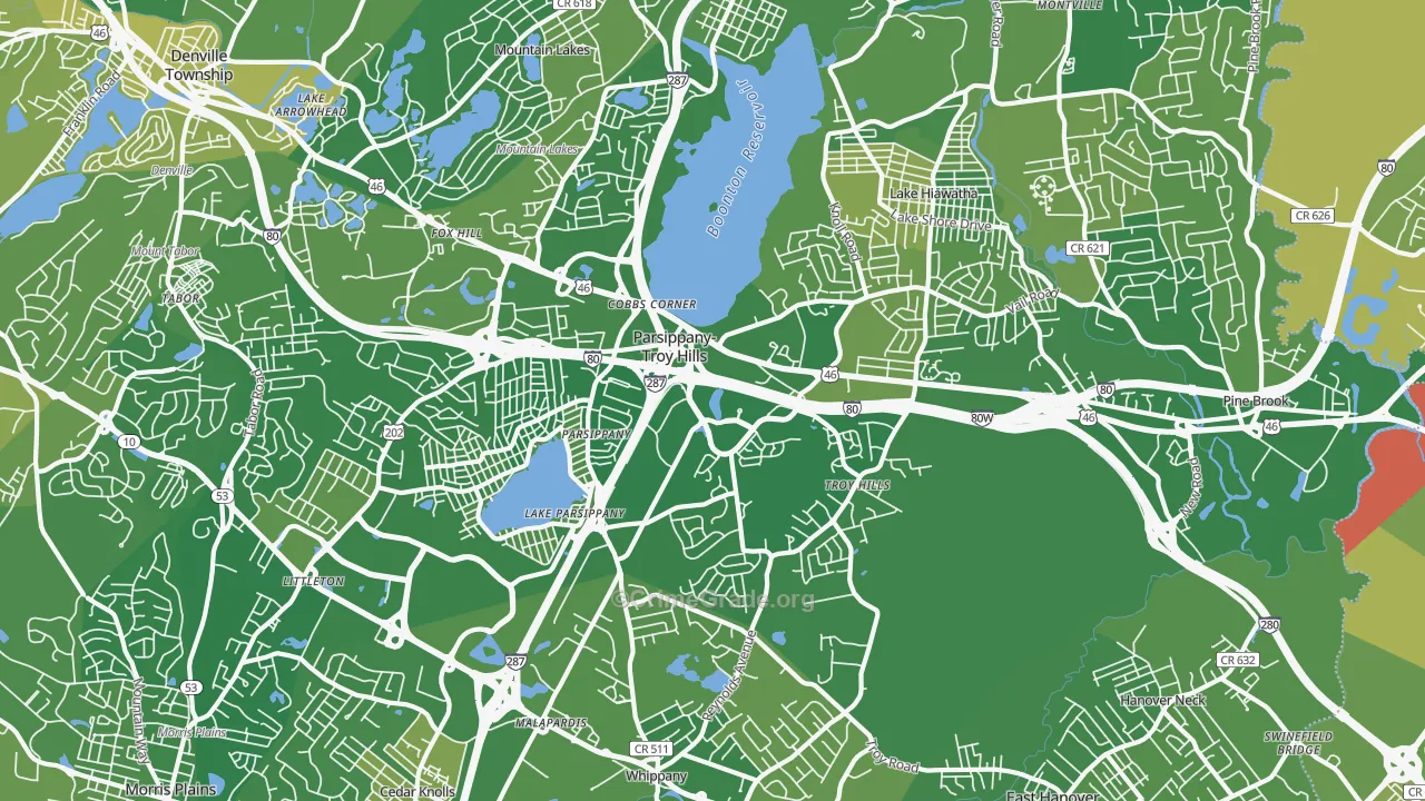 Parsippany, NJ Map of Murder Rates