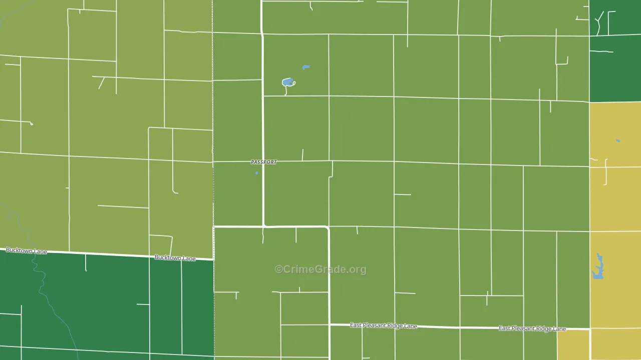 Passport, IL Map of Murder Rates