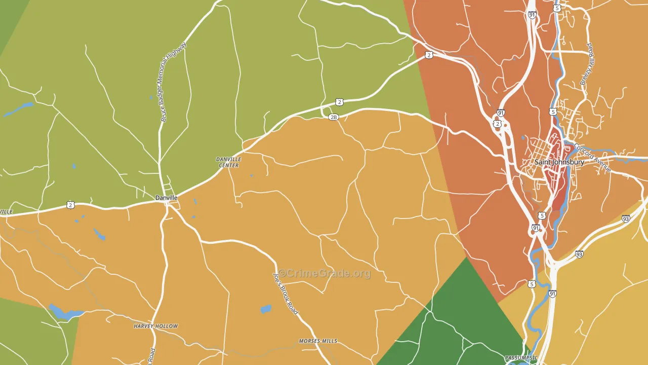 Passumpsic, VT Map of Murder Rates