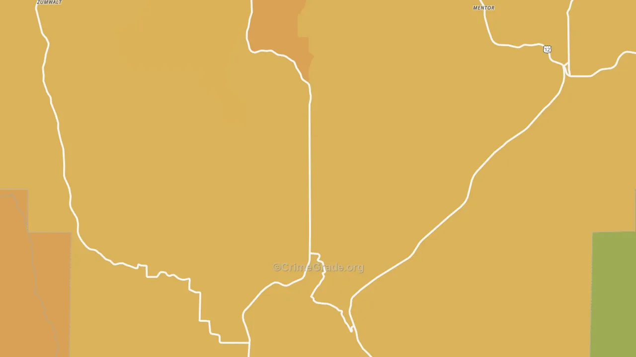 Pataha, WA Map of Murder Rates
