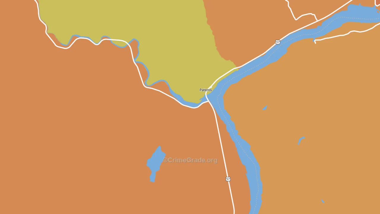 Pateros, WA Map of Murder Rates